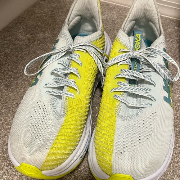 Hoka One One Carbon X3 Running Shoe Billowing Sail Evening Primrose Womens US 9B - Picture 6 of 14